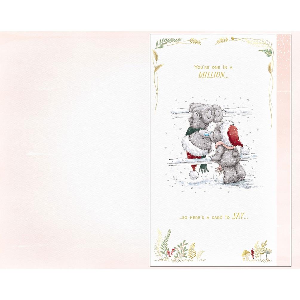 Beautiful Girlfriend Handmade Me to You Bear Christmas Card Extra Image 1